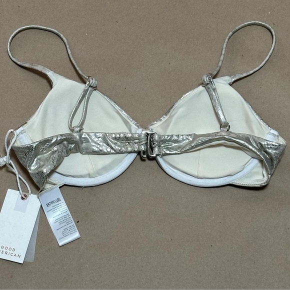 Good American Metallic Bikini Top - Picture 4 of 6